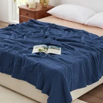 Muslin Blanket 6 Layer 100% Cotton King 108X90 Dark Blue Lightweight Loves Cabin. Fixed Price $74.99.