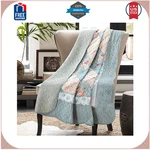 Cozyholy 100% Cotton Quilt Queen Blue Floral Reversible Bedspread. Fixed Price $68.86.