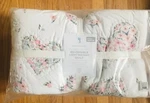 Pottery Barn Floral Hearts Quilt Set Pink Purple Queen 2 Std Shams Meadow Kids. Fixed Price $229.00.