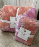 Pottery Barn Teen Pink & Orange Dunes Tie-dye Twin Comforter Euro Sham Beach. Fixed Price $83.98.
