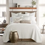 Levtex Home Mills Waffle King/cal Quilt Set (106X92IN) With Pillow Sha.... Fixed Price $264.86.