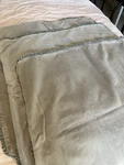 Bella Notte Helene Velvet Euro Sham, Fog. Fixed Price $85.00.
