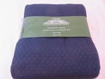 Home Conservatory Double Diamond Matelasse King Coverlet Shams Set Navy. Fixed Price $189.95.