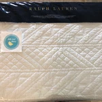 Ralph Lauren Queen Coverlet Oakfield Parchment Off White Quilted New Fac Folded. Fixed Price $219.99.