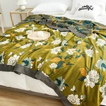 Shesyuki Boho Throw Blanket For Bed - 100% Pure Cotton Ultra Soft Rustic Quilt. Fixed Price $45.99.