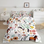 Erosebridal Western Horse Twin Bedding For Boys/girls, Floral Quilt Decor. Fixed Price $65.46.