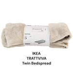 Ikea Trattviva Twin Beige Bedspread 59" X 98". Fixed Price $30.60.