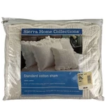 Sierra Home Collections Tara Standard Cotton Sham Ivory Quilted Scallop Edge. Fixed Price $22.49.
