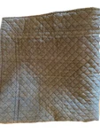 Pair Of Peacock Alley Quilted Euro Pillow Shams, Oxford Matlasse, Gray/brown. Fixed Price $39.99.