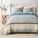 Greenland Home Thalia Quilted Bedding Set, One 3-PIECE Full/queen Blue. Fixed Price $165.59.