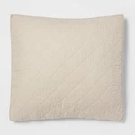 Threshold Pillow Sham Cotton-linen Blend Diamond Stitch. Fixed Price $11.99.