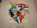Pottery Barn Kids Justice League Full/queen Quilt W/ Sham (batman, Superman). Fixed Price $149.99.