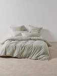 Linen House Macey Quilt Cover Set (black) - Super King. Fixed Price $180.41.