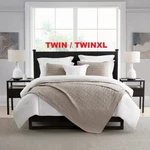 Swift Home Enzyme Washed Crinkle Coverlet Quilt Set Mushroom Solid / Twinxl. Fixed Price $49.95.