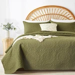 Olive Green King/cal Quilt Set - Lightweight Microfiber Bedspread, Reversib. Fixed Price $51.99.