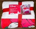 Nwt Disney Mickey & Minnie Christmas Holiday Joy Twin/full Quilt Sham. Fixed Price $84.95.