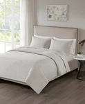 510 Design Otto King/california 3-PIECE Coverlet Set/grey, Nwt. Fixed Price $48.88.