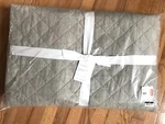 Pottery Barn Belgian Flax Quilt Warm Gray Queen No Shams Diamond New. Fixed Price $189.00.