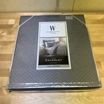 Wamsutta Bliss Quilted Coverlet Full/queen 90 X 94 Frost Grey. Fixed Price $64.99.