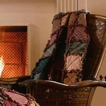 Donna Sharp Campfire Rag Quilted Throw Rustic Country Lodge Cotton Patchwork. Fixed Price $140.00.