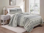 Chezmoi Collection Colby 3-PIECE Western Quilt Set Geometric Tribal Ivory N.... Fixed Price $60.74.