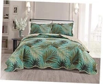 Masterplay 3-PIECE Fine Printed Tropical Palm Leaves Oversize (118" X 95"). Fixed Price $103.99.