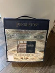 New Pendleton Summerland Tan Cotton Full/queen Coverlet & Shams Set 3PC. Fixed Price $178.59.
