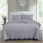 Luxury Bedspread Bedding Set 3 Piece Quilted Coverlet Throw Queen King Size. Fixed Price $26.99.