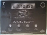 Allerease Quilted Luxury Fitted Mattress Protector Twin Size. Fixed Price $10.00.