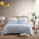 Tommy Bahama Queen Quilt Set Reversible Cotton Bedding With Matching Shams. Fixed Price $109.99.