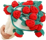 Bouquet Blanket, Flannel Throw, Detachable Roses, Red, 40 In, Gift, Mom. Fixed Price $21.70.