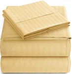 King Set 4-PIECE Striped Deep Pocket Bed Ultra-soft & W.... Fixed Price $30.46.