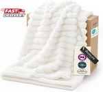 Bedsure Gentlesoft White Throw Blanket For Couch - Cozy Fleece. Fixed Price $25.50.