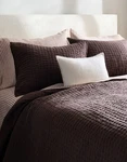 Nwot Quince King Cal Linen Cotton Stitch Quilt Set 2 Shams Espresso. Fixed Price $119.99.