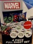 Marvel Avengers 4-PIECE Microfiber Full Sheet Set Brand New. Fixed Price $20.00.