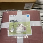 Twin/twin Extra Long Satin Quilt Rose Pink - Room Essentials: Midweight Sateen. Fixed Price $55.00.