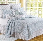 Colonial Williamsburg Providence Blue Chambray Cotton Quilt Nwt. Fixed Price $33.33.