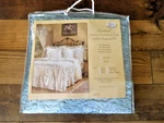 Vtg.victoria Classics Roseland Embroidered Roses Blue 5 Pc Bedspread Set Nip. Fixed Price $59.99.