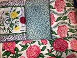 4 Yds Quilt Sew Fabric Set Free Spirit Passionata Valorie Wells Peony Wht. Fixed Price $24.00.