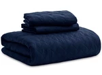 Bedsure Lightweight Navy Blue King Size Quilt Bedspread Set. Fixed Price $37.00.