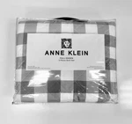 Anne Klein Full/queen 3 Piece Quilt Bedding Set Gingham Grey. Fixed Price $69.99.