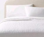 King Tencel Quilt White - Threshold. Fixed Price $35.00.