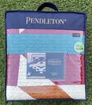 Pendleton Castle Rock Full/ Queen 3PC Set W/2 Shams Maroon Navy 92 X 90 New. Fixed Price $195.99.