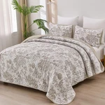 Botanical Reversible Bedspread Set Lightweight Microfiber Coverlet All Season. Fixed Price $66.73.