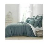 Wamsutta Vintage Tufted Linen Coverlet Full / Queen 92 X 96 Aegean Green. Fixed Price $109.99.