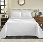 Superior Basket Weave Jacquard Matelasse 3 Piece White Bedspread Set Queen H2647. Fixed Price $180.60.