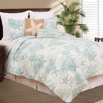 C&f Home Ocean Treasures Coastal Theme Blue Starfish Sand Dollar Coral Beach .... Fixed Price $90.22.