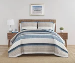Nautica Ridgeport Blue Cotton Reversible 3 Piece Quilt Set, Full/queen. Fixed Price $85.00.