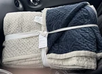 Nwt Pottery Barn Velvet Cross Stitch Quilt, King/cal Midnight Lapis Blue. Fixed Price $165.00.