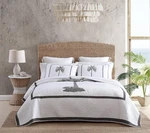 Tommy Bahama Palm Island Collection Quilt Only Reversible Queen Grey Cp. $104. Fixed Price $83.99.